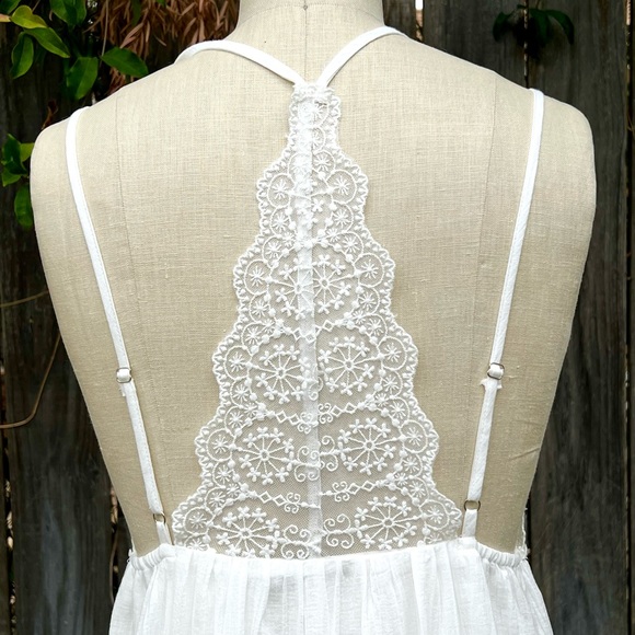 ❤️HP! White Gauze Midi Dress - Picture 15 of 16